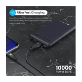 Portronics Power Brick II:10000mAh Power Bank ,D.Blue (POR 1213) - Blue