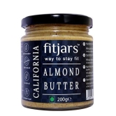 FITJARS California Almond Butter (Badam )Unsweetned & Unsalted -200 gm