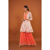 Peach Sharara Set-M