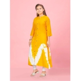 Aarika Yellow Rayon Girls Kurti ( Pack of 1 ) - None