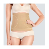 SELETA - Beige women shapewear Cotton Womens Waist Cincher ( Pack of 2 ) - None