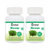 Zindagi Zindagi Neem Extract Capsules - Viral Free And Health Supplement - Neem Capsules 120 gm Multivitamins Capsule Pack of 2