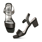 Saheb - Black Women's Sandal Heels - None