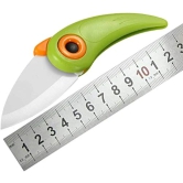 NIDY® Fruit Cutting Ceramic Bird Folding Mini Ceramic Knife Vegetable Fruit Paring Knives Home, Kitchen & Dining, Outdoor, Picnic or Portable Travel Use Random Color