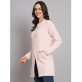 eWools.in Woollen Round Neck Women''s Buttoned Cardigans - Orange ( ) - None