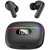 VEhop RGb Light Bluetooth True Wireless (TWS) In Ear 40 Hours Playback Powerfull bass,Low Latency IPX4(Splash & Sweat Proof) Black