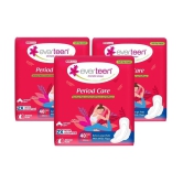 Everteen Period Care XL Soft Sanitary Pads For Medium Flow, 40 Pads Each (Pack of 3)