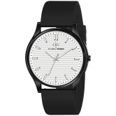 CHARLIEKEEN Black Silicon Analog Mens Watch