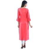 AMIRA'S INDIAN ETHNICWEAR - Pink Rayon Women's Stitched Salwar Suit ( ) - L