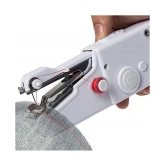 Sachin Sales Creation Handy Stitch Sewing Machines for Home Tailoring use, AC/DC Electric Mini Portable Cordless Stitching Machine Handheld Manual Machine (White, Stapler)