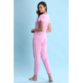 Clovia Cotton Nightsuit Sets - Pink Pack of 2 - 2XL