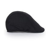 Zacharias Black Cotton Mens Cap ( Pack of 1 ) - Black