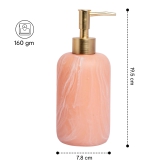 Anko Pink Resin Soap Dispenser- Set of 2 - Stylish Bathroom Accessory  Decor  Pink 19.5cm H x 7.8cm Dia.-Anko Pink Resin Soap Dispenser- Set of 2 - Stylish Bathroom Accessory | Decor | Pink, 19.5