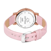 Septem Pink Leather Analog Womens Watch