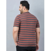 AUSTIVO Cotton Blend Regular Fit Striped Half Sleeves Mens T-Shirt - Multicolor ( Pack of 1 ) - None