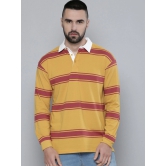 Auto Stripes Yellow Red Polo T-Shirt-XL / Yellow