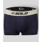 Solo - Navy Blue Lycra Mens Trunks ( Pack of 1 ) - 105