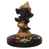 eCraftIndia Showpiece Wood Ganesha Idol 15 x 15 cms Pack of 1