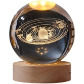 3D Crystal Ball Solar System LED