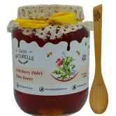 Farm Naturelle-Berry Honey| 850g+150gm Extra and a Wooden Spoon|100% Pure Lab Tested Honey In Glass Bottle.