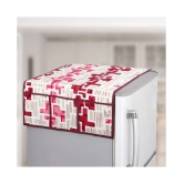 E-Retailer Set of 2 Polyester Red Washing Machine Cover for Universal Front Load - Red