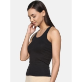 Womens Solid Pure Cotton Camisole with Racerback Style | SARA-BLK-1 |-XXL / 100% Cotton