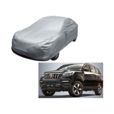 Kozdiko Silver Matty Car Body Cover with Buckle Belt For Mahindra XUV 700 (Alturas G4)