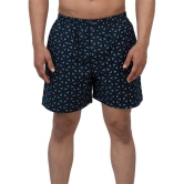 Printed Pure Cotton Boxer Bxr_1005_Navy Blue-S