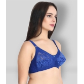 KYODO - Blue Cotton Blend Non Padded Women's Everyday Bra ( Pack of 1 ) - 44B