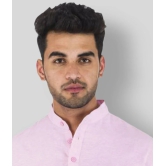 DESHBANDHU DBK - Pink Cotton Mens Regular Kurta ( Pack of 1 ) - None