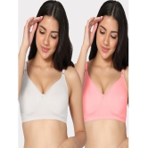 IN CARE LINGERIE - Multicolor Cotton Non Padded Women's Everyday Bra ( Pack of 2 ) - None