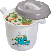 Nayasa Plastic Microwave Rice Cooker, Grey, 1.5L