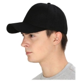 THRIFTKART Black Cotton Blend Mens Cap ( Pack of 1 ) - Black