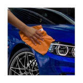 SOFTSPUN Microfiber Cloth -15 pcs - Small - 20x30 cms - 340 GSM Orange - Thick Lint & Streak-Free Multipurpose Cloths -Automotive Microfibre Towels for Car Bike Cleaning Polishing Washing & 