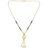 AanyaCentric Golden Mangalsutra ( Pack of 1 ) - Golden