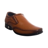 KHADIM Slip On Genuine Leather Tan Formal Shoes - None