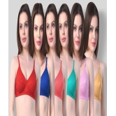 SK Dreams - Multicolor Cotton Non - Padded Womens T-Shirt Bra ( Pack of 6 ) - 34B