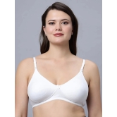 IN CARE LINGERIE Cotton Lightly Padded Womens T-Shirt Bra ( White ) NAVYA_WHITE_44B - None