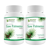 Bhumija Lifesciences Saw Palmetto with nettle root 60 Capsules(Pack of 2)