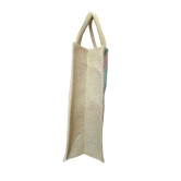 Fabric with Patchwork Jute bag