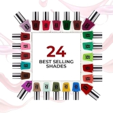 BANETION Nail Polish Combo Pack of 4 | Non UV - Gel Finish |Chip Resistant | Seaweed Enriched Formula| Long Lasting|Cruelty and Toxic Free (9ml)