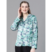 Oxolloxo Relaxed Floral Printed Cuban Collar Casual Shirt