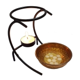 Camphor Burner Set with 2 T-Light Candles + 15ml Camphor Oil