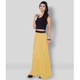 Sttoffa - Yellow Georgette Womens A-Line Skirt ( Pack of 1 ) - 38