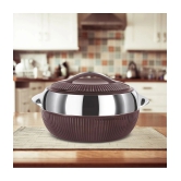 Milton Fiesta 1500 Insulated Inner Stainless Steel Casserole, 1370 ml, Brown Silver - Brown Silver