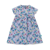 Juscubs Lavender Cotton Baby Girl Dress ( Pack of 1 ) - None