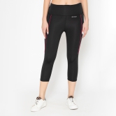 Women's Gym Capri - Black Black L