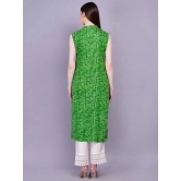 HIGHLIGHT FASHION EXPORT Cotton Printed Straight Womens Kurti - Green ( Pack of 1 ) - None