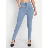 AngelFab - Light Blue Denim Skinny Fit Womens Jeans ( Pack of 1 ) - None