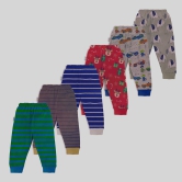 NammaBaby - Cotton Blend Multi Boys Trackpant ( Pack of 6 ) - None